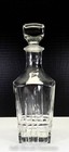 Vintage French Clear Crystal 10 1 2  Spirits whiskey Decanter-280j