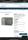 Unused Modine Effinity93 110 000 Btu - High Efficiency  Gas Heater Cheap Weship 