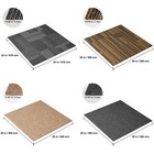 Vevor Carpet Tile Floor Squares W padding Attached 12 16 20 24pcs 20x 20  24x24 
