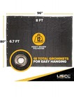  4 Count  96 x80  Extra Large Sound Dampening Blanket With Grommets  12 Pounds