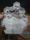 Antique Hubley Cast Iron Cosmos Flower Basket Doorstop 
