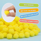 150 Pieces Pom Poms  1 Inch Yellow Craft Pom Poms  Fuzzy Pompom Puff Balls  Smal