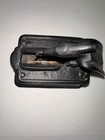 Rare Cast Iron Bird Toothpick Holder W intricate Border Design- Very Unique