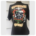 Bon Jovi Vintage Original Concert Tee   Christmas In Jersey   1990 Size Medium 