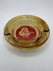 Vintage Riviera Hotel Las Vegas Amber Glass Ashtray Mid Century Casino Decor