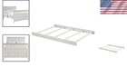 Rustic White Crib To Full-size Bed Conversion Kit - Greenguard Certified Safety
