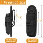 Tactical Nylon Molle Flashlight Holder Belt Holster Flashlight Torch Case Pouch