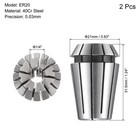 Er20 Spring Collet 1 4  Chuck For Cnc Engraving Machine Lathe Milling 2pack