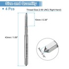 4pack 2-56 Unc Straight Flute Thread Tap Hss 6542