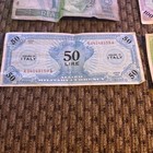 7 Pc Lot Of 1940s Wwii Allied Military Currency From Italy  Brazil   Asia
