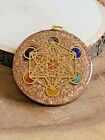 Orgone Chakra Healing 2  Round Pendant 7 Chakra Stones Necklace Pendant Metatron