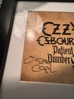 Ozzy Osbourne Patient Number 9 Framed Autographed Cd Cover  Cd   Psa Certificate
