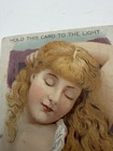 Vintage Trade Card Hold To Light Dingmans    Soap Eyes Open In Light Ships Free Us