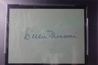 Willie Mosconi Autographed 4x6 Album Page Professional Pool Player Psa Slabbed