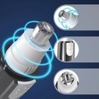 3 In 1 Nose Ear Eyebrow Hair Trimmer Cordless Groomer Beard Mustache Shaver