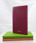 Address Book Pocket Size 3x5  Leather Soft Cover Graphic Image List 40 Berry