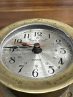 Vintage 4    Brass Ship   s Bell Quartz Clock Maritime Nautical Missing Glass