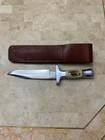 Ruana  Bonner Montana   Beautiful Knife Brass Back With Sheath   