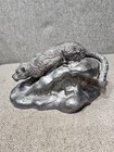 Michael Ricker Art Pewter Snow Leopard Endanger Species Figurine 1995  702 850