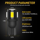 Auxito T10 Led License Plate Light Bulbs 6000k Super Bright White 168 2825 194