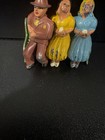 Vintage Barclay manoil Lead Figures On Bench 