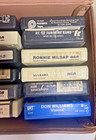 Vintage 8-track Tape Collection And Carrying Case - 24 Untested Tapes