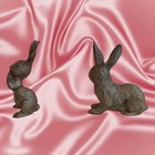 2 Vtg Spoontiques Pewter Easter Mini Easter 1983   1989 I Bunnies Bunny Hare Lot