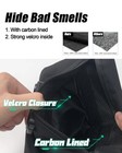 Firedog Smell Proof Bags  Pouch With Lock For Travel Large  Black