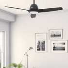 Hunter 52749 Triflow 52 In Led Matte Black Ceiling Fan With Light Kit And Remote