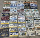 50 Mixed Lot Of Collectible Us License Plates - Pa Mt Ne Va Ca Co Various Years