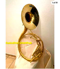 Sousaphone 16 bell Mini Golden Polish Made Of Pure Brass case Box  Free Shipping