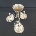 Vtg Epergne Silver Plated Table Center Piece Multi Tier Multi Use Made In India