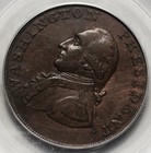 1791 Washington Cent  Small Eagle  Baker-16  Pgcs Genuine