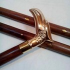 Brass Eagle Handle Rosewood Walking Cane Stick Nautical Inlay Handmade Gift