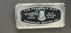 1971 Franklin Mint Idaho Bank Of Commerce Rexburg Sterling Silver Bar Est  1916