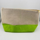 Ebay Logo Branded Zipper Pouch Green   Beige - Ebayana