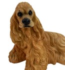 Vintage Buff Cocker Spaniel Large Resin Dog Figurine
