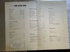 Thunderbird Hotel   Casino - Las Vegas  Nv 1965 Vintage Menu