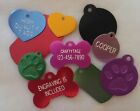 Custom Engraved Tag Pet Id Paw Bone Dog Cat  high Quality  Free Split Ring