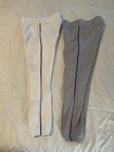 Lot Of 2 Mizuno Boys Baseball Pants Youth Xxxl 32-34 White Grey Royal Piping