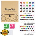 Playvital Custom Home Button Power Switch Stickers Skin Cover For Xbox Series   