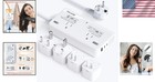 European Travel Voltage Converter - 220v To 110v With Adapters   Safety Features
