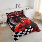 Erosebridal Go Kart Twin Size Bedding Set  Race Car Bed Boys Drift Kart Toddler