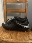 Nike Hypervenom Phelon 3 Soccer Cleats Men s Size 9 Black silver