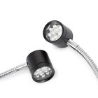 Amscope 8w Led Pillar Clamp Dual Gooseneck Illuminator For Stereo Microscopes