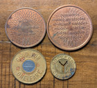 New York City Subway   Triborough Bridge Tunnel Transit Token Lot Set Of 4