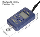 Electronic Digital Handle Spring Scale 40000g 10g Abs Portable Handheld Hanging 