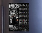 Las Vegas Raiders 2026-27 Magnetic Schedule  5x7  High Definition