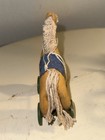 Vintage Plush Pull Toy Horse On Wheels Ornament