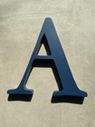 Pottery Barn Kids 8  Wooden Wall Letters     Adam     Navy Blue